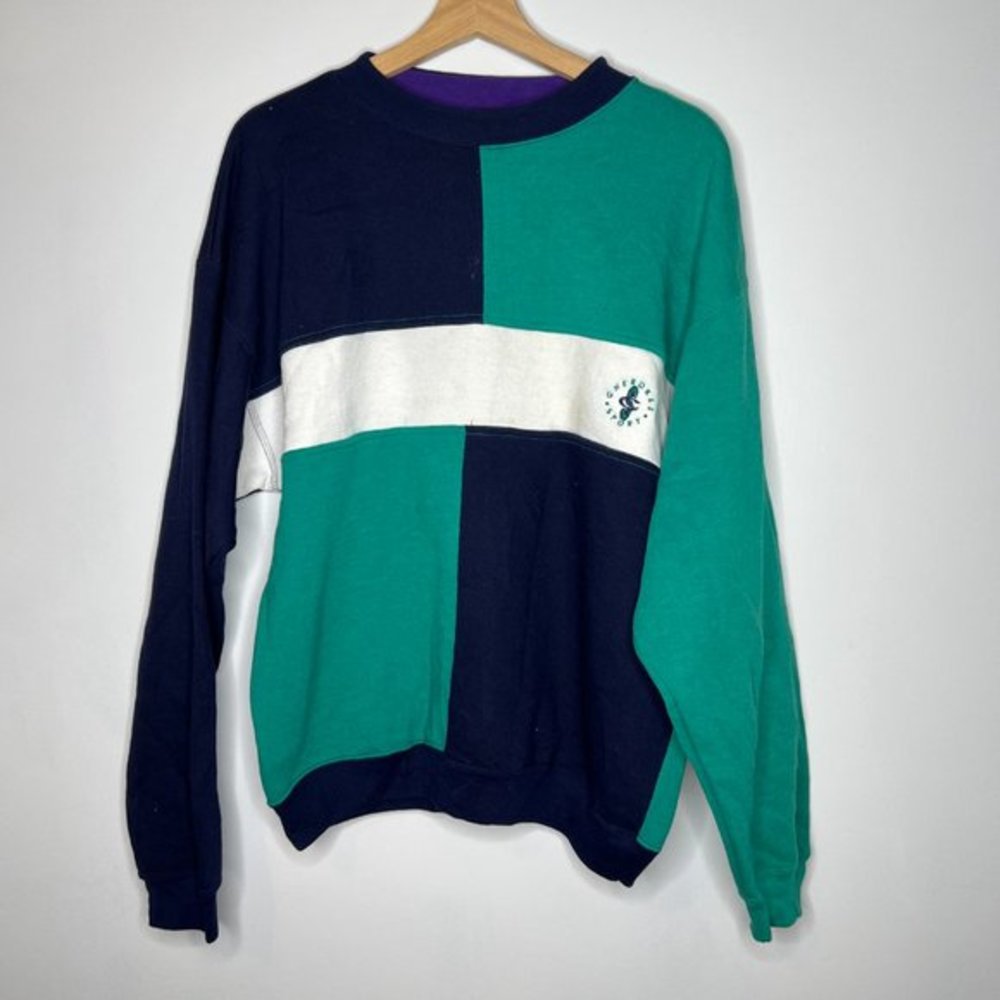 Vintage 90s Cherokee colorblock crewneck sweatshirt sweater M